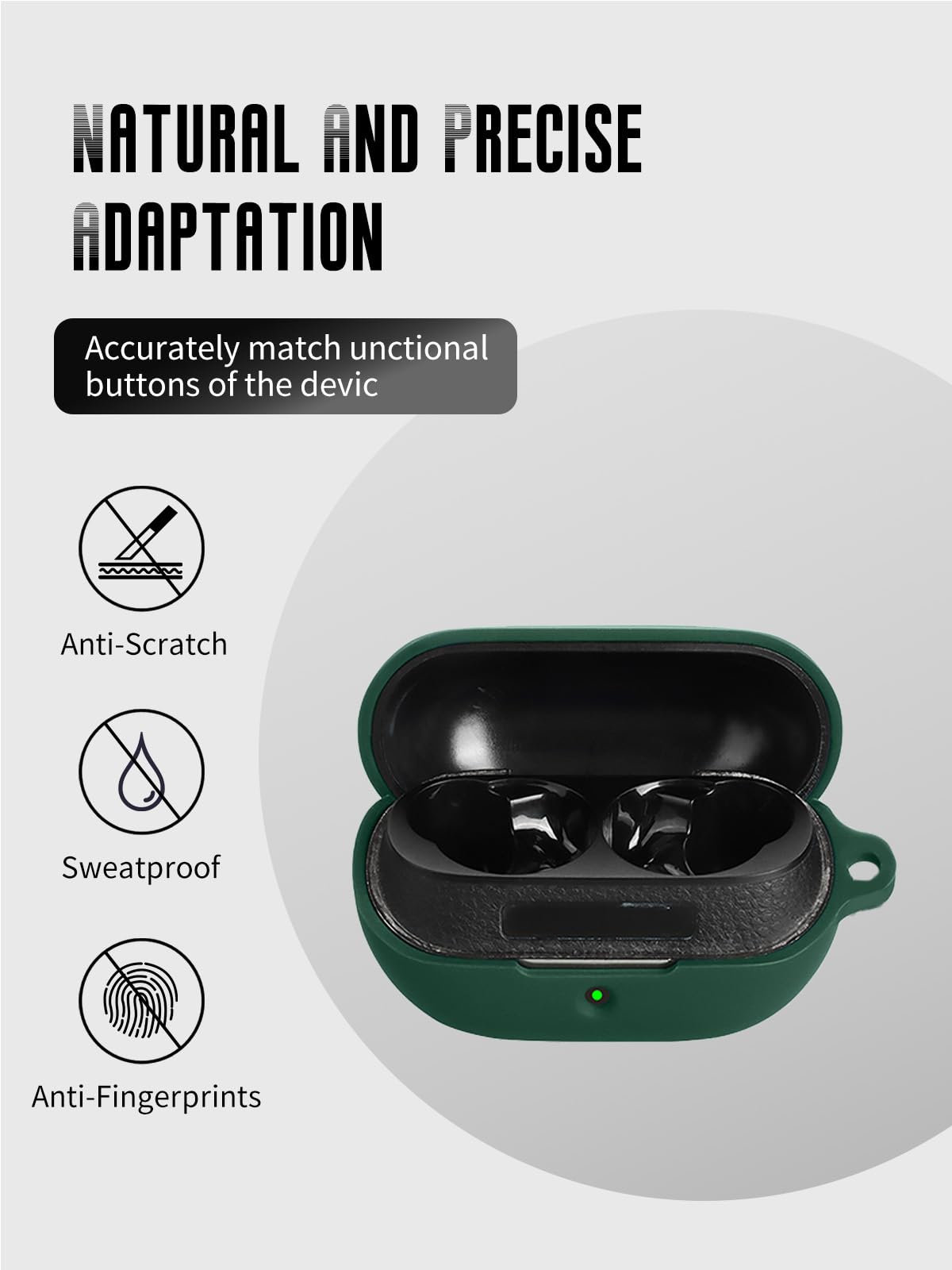 Amazon.com: Case for SoundPEATS H3 Earbuds, Soft Silicone